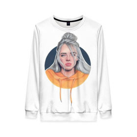 Женский свитшот 3D с принтом Billie Eilish art 1 в Санкт-Петербурге, 100% полиэстер с мягким внутренним слоем | круглый вырез горловины, мягкая резинка на манжетах и поясе, свободная посадка по фигуре | art | billie | billie eilish | eilish | music | pop | trend | арт | билли айлиш | музыка | тренд