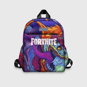 Детский рюкзак 3D с принтом FORTNITE HYPERBEAST в Санкт-Петербурге, 100% полиэстер | лямки с регулируемой длиной, сверху петелька, чтобы рюкзак можно было повесить на вешалку. Основное отделение закрывается на молнию, как и внешний карман. Внутри дополнительный карман. По бокам два дополнительных кармашка | Тематика изображения на принте: 2019 | armor | armour | cybersport | esport | fortnite | game | hyperbeast | logo | monster | season 9 | skin | броня | игра | киберспорт | сезон 9 | фиолетовый | фортнайт