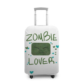 Чехол для чемодана 3D с принтом Zombie Lover в Санкт-Петербурге, 86% полиэфир, 14% спандекс | двустороннее нанесение принта, прорези для ручек и колес | funny | mine | minecraft | mods | noob | pro | skins | story | vs | zombie | инди | конструктор | майнкрафт | моды | нуб | скин | скрипер | шахта