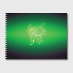 Альбом для рисования с принтом Green Fox в Санкт-Петербурге, 100% бумага
 | матовая бумага, плотность 200 мг. | Тематика изображения на принте: detective pikachu | pikachu | pokeball | pokemon | детектив пикачу | пикачу | покебол | покемон