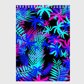 Скетчбук с принтом НЕОНОВЫЕ ТРОПИКИ TROPICAL NEON в Санкт-Петербурге, 100% бумага
 | 48 листов, плотность листов — 100 г/м2, плотность картонной обложки — 250 г/м2. Листы скреплены сверху удобной пружинной спиралью | hotline miami | neon | new retro wave | outrun | outrun electro | paints | palmen | rainbow | retro | retrowave | summer | synth | synthwave | tropical | брызги | брызги красок | звёзды | космос | краски | лето | неон | пальмы | радуга | 