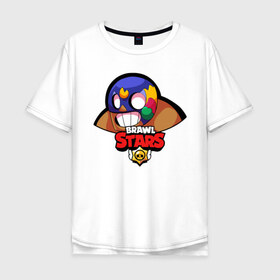 Мужская футболка хлопок Oversize с принтом Brawl Stars 6 в Санкт-Петербурге, 100% хлопок | свободный крой, круглый ворот, “спинка” длиннее передней части | android | brawl | brawl stars | clash | clash royale | game | royale | stars | андроид | игра | мобильные игры