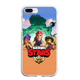 Чехол для iPhone 7Plus/8 Plus матовый с принтом BRAWL STARS в Санкт-Петербурге, Силикон | Область печати: задняя сторона чехла, без боковых панелей | android | brawl stars | games | mobile game | stars | игры | мобильные игры