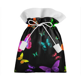Подарочный 3D мешок с принтом Ночные Бабочки в Санкт-Петербурге, 100% полиэстер | Размер: 29*39 см | butterfly | бабочка | бабочки | биология | животные | краски | крылья | насекомые | ночь | разноцветные | черный | яркие
