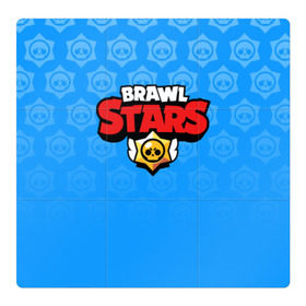 Магнитный плакат 3Х3 с принтом BRAWL STARS | БРАВЛ СТАРС BLUE в Санкт-Петербурге, Полимерный материал с магнитным слоем | 9 деталей размером 9*9 см | android | brawl stars | games | mobile game | stars | игры | мобильные игры