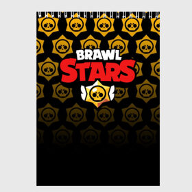 Скетчбук с принтом BRAWL STARS в Санкт-Петербурге, 100% бумага
 | 48 листов, плотность листов — 100 г/м2, плотность картонной обложки — 250 г/м2. Листы скреплены сверху удобной пружинной спиралью | android | brawl stars | games | mobile game | stars | игры | мобильные игры