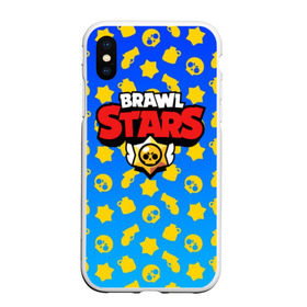 Чехол для iPhone XS Max матовый с принтом BRAWL STARS в Санкт-Петербурге, Силикон | Область печати: задняя сторона чехла, без боковых панелей | android | brawl stars | games | mobile game | stars | игры | мобильные игры