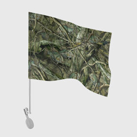 Флаг для автомобиля с принтом Лесной камуфляж в Санкт-Петербурге, 100% полиэстер | Размер: 30*21 см | камуфляж | лесной камуфляж