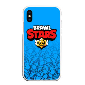 Чехол для iPhone XS Max матовый с принтом BRAWL STARS в Санкт-Петербурге, Силикон | Область печати: задняя сторона чехла, без боковых панелей | android | brawl stars | games | mobile game | stars | игры | мобильные игры