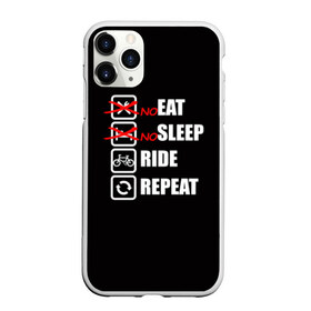 Чехол для iPhone 11 Pro Max матовый с принтом Ride black в Санкт-Петербурге, Силикон |  | bicycle | bike | cycle | eat | eat sleep | eat sleep repeat | eat sleep ride | eat sleep ride repeat | ride | sleep | вело | велосипед | есть | катать | повторить | спать