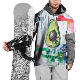 Накидка на куртку 3D с принтом Авокадо авангард в Санкт-Петербурге, 100% полиэстер |  | Тематика изображения на принте: авокадо | веган | девушкам | здоровое питание | здоровье | люблю авокадо | овощи | пп | стильно | сыроед | фрукты