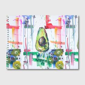 Альбом для рисования с принтом Авокадо авангард в Санкт-Петербурге, 100% бумага
 | матовая бумага, плотность 200 мг. | авокадо | веган | девушкам | здоровое питание | здоровье | люблю авокадо | овощи | пп | стильно | сыроед | фрукты