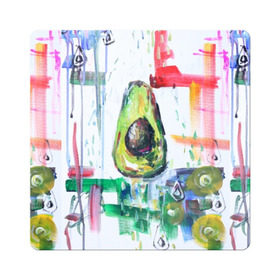 Магнит виниловый Квадрат с принтом Авокадо авангард в Санкт-Петербурге, полимерный материал с магнитным слоем | размер 9*9 см, закругленные углы | Тематика изображения на принте: авокадо | веган | девушкам | здоровое питание | здоровье | люблю авокадо | овощи | пп | стильно | сыроед | фрукты