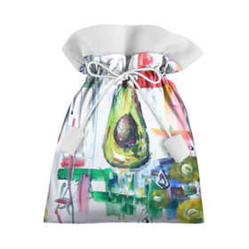 Подарочный 3D мешок с принтом Авокадо авангард в Санкт-Петербурге, 100% полиэстер | Размер: 29*39 см | Тематика изображения на принте: авокадо | веган | девушкам | здоровое питание | здоровье | люблю авокадо | овощи | пп | стильно | сыроед | фрукты