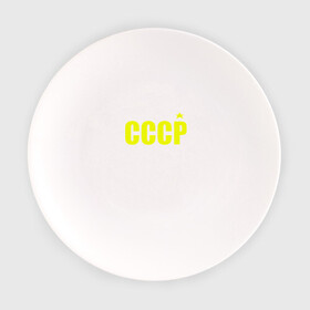 Тарелка с принтом СССР в Санкт-Петербурге, фарфор | диаметр - 210 мм
диаметр для нанесения принта - 120 мм | ussr | бесконечное лето | ссср | футболка ссср