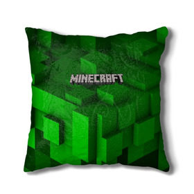 Подушка 3D с принтом MINECRAFT в Санкт-Петербурге, наволочка – 100% полиэстер, наполнитель – холлофайбер (легкий наполнитель, не вызывает аллергию). | состоит из подушки и наволочки. Наволочка на молнии, легко снимается для стирки | Тематика изображения на принте: blade | blocks | creeper | cubes | game | ken | mine craft | minecraft | mobs | sword | игры | крипер | майн крафт | майнкрафт | моб