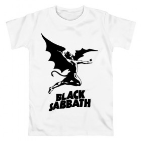 Мужская футболка хлопок с принтом Black Sabbath в Санкт-Петербурге, 100% хлопок | прямой крой, круглый вырез горловины, длина до линии бедер, слегка спущенное плечо. | black sabbath | hard rock | heavy metal | блэк сабат | группы | метал | музыка | оззи осборн | рок | хард рок | хэви метал