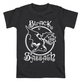 Мужская футболка хлопок с принтом Black Sabbath в Санкт-Петербурге, 100% хлопок | прямой крой, круглый вырез горловины, длина до линии бедер, слегка спущенное плечо. | black sabbath | hard rock | heavy metal | блэк сабат | группы | метал | музыка | оззи осборн | рок | хард рок | хэви метал