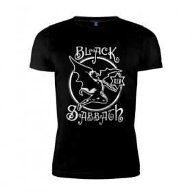 Мужская футболка премиум с принтом Black Sabbath в Санкт-Петербурге, 92% хлопок, 8% лайкра | приталенный силуэт, круглый вырез ворота, длина до линии бедра, короткий рукав | black sabbath | hard rock | heavy metal | блэк сабат | группы | метал | музыка | оззи осборн | рок | хард рок | хэви метал