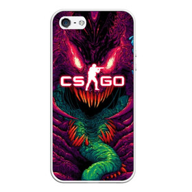 Чехол для iPhone 5/5S матовый с принтом CS GO Hyper Beast в Санкт-Петербурге, Силикон | Область печати: задняя сторона чехла, без боковых панелей | Тематика изображения на принте: 2019 | computer game | counter strike | cs | cs go | csgo | dota | dota2 | game | howl | hyperbeast | warning | автомат | вой | го | игрок | компьютерная игра | контр страйк | контра | кс | оружие | турнир