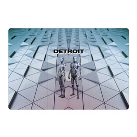 Магнитный плакат 3Х2 с принтом Detroit: Вecome Human в Санкт-Петербурге, Полимерный материал с магнитным слоем | 6 деталей размером 9*9 см | Тематика изображения на принте: 3d | cтать человеком | detroit city | detroit: вecome human | игра | интерактивная | квест | кинематограф | приключения | франция