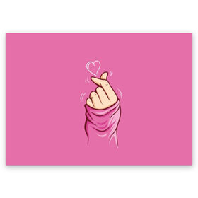 Поздравительная открытка с принтом Любовь по щелчку в Санкт-Петербурге, 100% бумага | плотность бумаги 280 г/м2, матовая, на обратной стороне линовка и место для марки
 | 14 февраля | background | beloved | click | color | feelings | gesture | hand | heart | holiday | pink | rel | romance | valentines day | день всех влюбленных | день святого валентина | жест | любимая | любимый | любовь | отношения | праздник | розовый | 