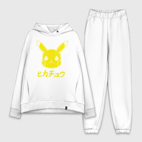 Женский костюм хлопок Oversize с принтом Japanese в Санкт-Петербурге,  |  | detective pikachu | instinct | mystic | pikachu | pokeball | pokemon | pokemon go | valor | вейлор | детектив пикачу | инстинкт | мистик | пикачу | покебол | покемон | покемон го