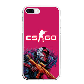 Чехол для iPhone 7Plus/8 Plus матовый с принтом CS GO Hyper Beast в Санкт-Петербурге, Силикон | Область печати: задняя сторона чехла, без боковых панелей | Тематика изображения на принте: 2019 | computer game | counter strike | cs | cs go | csgo | dota | dota2 | game | howl | hyperbeast | warning | автомат | вой | го | игрок | компьютерная игра | контр страйк | контра | кс | оружие | турнир