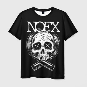 Мужская футболка 3D с принтом NOFX в Санкт-Петербурге, 100% полиэфир | прямой крой, круглый вырез горловины, длина до линии бедер | hardcore | nofx | punk | группы | музыка | панк | панк рок | рок | ска панк | скейт панк