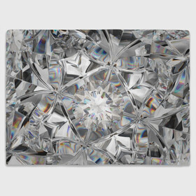Плед 3D с принтом Бриллиантовый блеск в Санкт-Петербурге, 100% полиэстер | закругленные углы, все края обработаны. Ткань не мнется и не растягивается | cut | diamond | gem | glitter | jewel | kaleidoscope | luxury | shine | sparkle | white | алмаз | белый | блеск | бриллиант | диамант | драгоценность | драгоценный камень | калейдоскоп | люкс | огранка | роскошь | сверкать | сияние