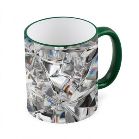 Кружка с принтом Бриллиантовый блеск в Санкт-Петербурге, керамика | ёмкость 330 мл | cut | diamond | gem | glitter | jewel | kaleidoscope | luxury | shine | sparkle | white | алмаз | белый | блеск | бриллиант | диамант | драгоценность | драгоценный камень | калейдоскоп | люкс | огранка | роскошь | сверкать | сияние