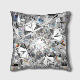 Подушка 3D с принтом Бриллиантовый блеск в Санкт-Петербурге, наволочка – 100% полиэстер, наполнитель – холлофайбер (легкий наполнитель, не вызывает аллергию). | состоит из подушки и наволочки. Наволочка на молнии, легко снимается для стирки | cut | diamond | gem | glitter | jewel | kaleidoscope | luxury | shine | sparkle | white | алмаз | белый | блеск | бриллиант | диамант | драгоценность | драгоценный камень | калейдоскоп | люкс | огранка | роскошь | сверкать | сияние