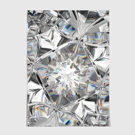 Постер с принтом Бриллиантовый блеск в Санкт-Петербурге, 100% бумага
 | бумага, плотность 150 мг. Матовая, но за счет высокого коэффициента гладкости имеет небольшой блеск и дает на свету блики, но в отличии от глянцевой бумаги не покрыта лаком | cut | diamond | gem | glitter | jewel | kaleidoscope | luxury | shine | sparkle | white | алмаз | белый | блеск | бриллиант | диамант | драгоценность | драгоценный камень | калейдоскоп | люкс | огранка | роскошь | сверкать | сияние