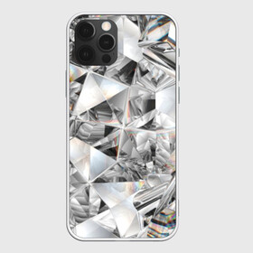 Чехол для iPhone 12 Pro Max с принтом Бриллиантовый блеск в Санкт-Петербурге, Силикон |  | cut | diamond | gem | glitter | jewel | kaleidoscope | luxury | shine | sparkle | white | алмаз | белый | блеск | бриллиант | диамант | драгоценность | драгоценный камень | калейдоскоп | люкс | огранка | роскошь | сверкать | сияние