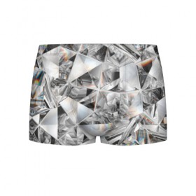 Мужские трусы 3D с принтом Бриллиантовый блеск в Санкт-Петербурге, 50% хлопок, 50% полиэстер | классическая посадка, на поясе мягкая тканевая резинка | Тематика изображения на принте: cut | diamond | gem | glitter | jewel | kaleidoscope | luxury | shine | sparkle | white | алмаз | белый | блеск | бриллиант | диамант | драгоценность | драгоценный камень | калейдоскоп | люкс | огранка | роскошь | сверкать | сияние