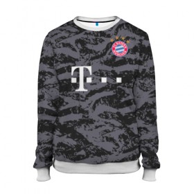 Женский свитшот 3D с принтом Bayern away gk 18-19 в Санкт-Петербурге, 100% полиэстер с мягким внутренним слоем | круглый вырез горловины, мягкая резинка на манжетах и поясе, свободная посадка по фигуре | bayern | champions league | germany | munchen | бавария | германия | левандовски | лига чемпинов | мюнхен | нойер | рибери | роббен