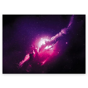 Поздравительная открытка с принтом Галактика в Санкт-Петербурге, 100% бумага | плотность бумаги 280 г/м2, матовая, на обратной стороне линовка и место для марки
 | astronomy | cosmos | galaxy | nebula | stars | universe | астрономия | вселенная | галактика | звезды | космос | небьюла | цветная