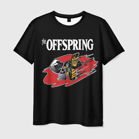 Мужская футболка 3D с принтом Offspring в Санкт-Петербурге, 100% полиэфир | прямой крой, круглый вырез горловины, длина до линии бедер | offspring | ofspring | punk | rock | the offspring | группы | музыка | офспринг | оффспринг | панк | рок