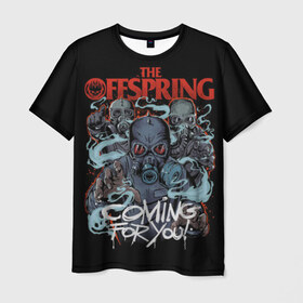Мужская футболка 3D с принтом Offspring в Санкт-Петербурге, 100% полиэфир | прямой крой, круглый вырез горловины, длина до линии бедер | offspring | ofspring | punk | rock | the offspring | группы | музыка | офспринг | оффспринг | панк | рок