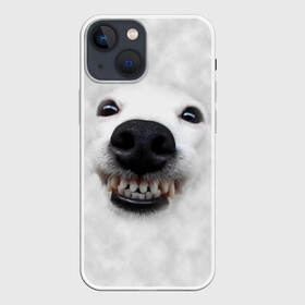 Чехол для iPhone 13 mini с принтом Собака   улыбака в Санкт-Петербурге,  |  | животные | зубы | мордочка | пес | прикол | смешная | собака | улыбака | улыбка | щенок | юмор