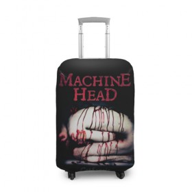 Чехол для чемодана 3D с принтом Machine Head в Санкт-Петербурге, 86% полиэфир, 14% спандекс | двустороннее нанесение принта, прорези для ручек и колес | heavy metal | machine head | metal | грув метал | группы | метал | музыка | рок | трэш метал | хэви метал