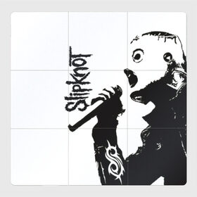 Магнитный плакат 3Х3 с принтом Slipknot в Санкт-Петербурге, Полимерный материал с магнитным слоем | 9 деталей размером 9*9 см | Тематика изображения на принте: 3d | slipknot | гранж | металл | музыка | надпись | ню метал группа | рок | слипкнот