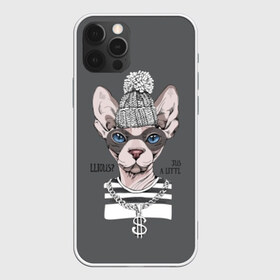 Чехол для iPhone 12 Pro Max с принтом Криминальный кот в Санкт-Петербурге, Силикон |  | breed | cat | chain | cool | decoration | dollar | gangster | hat | kitty | kote | logan | money | motto | pendant | rebel | rebellion | sphinx | text | бандит | бунтарь | девиз | деньги | доллар | киса | кот | котик | котэ | круто | кулон | логан | мяте 