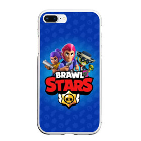 Чехол для iPhone 7Plus/8 Plus матовый с принтом BRAWL STARS в Санкт-Петербурге, Силикон | Область печати: задняя сторона чехла, без боковых панелей | brawl | bull | colt | crow | el primo | game | games | leon | moba | online | penny | poco | shelly | spike | star | stars | wanted | брав | бравл | браво | звезда | звезды | игра | игры | лого | моба | онлайн | старс