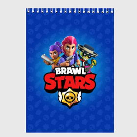 Скетчбук с принтом BRAWL STARS в Санкт-Петербурге, 100% бумага
 | 48 листов, плотность листов — 100 г/м2, плотность картонной обложки — 250 г/м2. Листы скреплены сверху удобной пружинной спиралью | brawl | bull | colt | crow | el primo | game | games | leon | moba | online | penny | poco | shelly | spike | star | stars | wanted | брав | бравл | браво | звезда | звезды | игра | игры | лого | моба | онлайн | старс