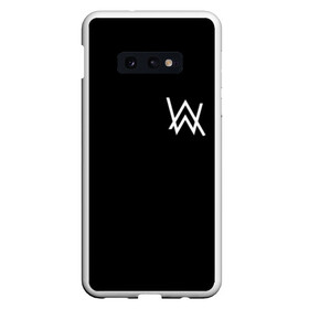 Чехол для Samsung S10E с принтом ALAN WALKER (НА СПИНЕ) в Санкт-Петербурге, Силикон | Область печати: задняя сторона чехла, без боковых панелей | Тематика изображения на принте: alan walker | aw | electro | electro music | music | алан уокер | музыка | музыкант | электро | электронная музыка