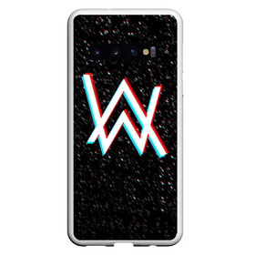 Чехол для Samsung Galaxy S10 с принтом ALAN WALKER GLITCH в Санкт-Петербурге, Силикон | Область печати: задняя сторона чехла, без боковых панелей | alan walker | aw | electro | electro music | glitch | music | space | алан уокер | космос | музыка | музыкант | электро | электронная музыка