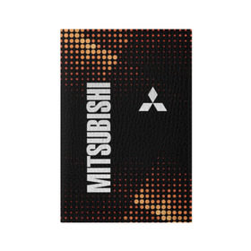 Обложка для паспорта матовая кожа с принтом Mitsubishi в Санкт-Петербурге, натуральная матовая кожа | размер 19,3 х 13,7 см; прозрачные пластиковые крепления | mitsubishi | авто | автомобиль | лого | логотип | митсубиси | митсубиши | текстура