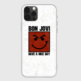 Чехол для iPhone 12 Pro Max с принтом Have a nice day в Санкт-Петербурге, Силикон |  | Тематика изображения на принте: bon jovi | альбом | арена | бон | бон джови | глэм | группа | джови | джон | метал | музыка | надпись | песни | поп | попрок | рок | рокер | смайл | солист | софт | стена | хард | хеви | хевиметал
