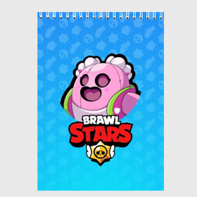 Скетчбук с принтом Sakura Spike - BRAWL STARS в Санкт-Петербурге, 100% бумага
 | 48 листов, плотность листов — 100 г/м2, плотность картонной обложки — 250 г/м2. Листы скреплены сверху удобной пружинной спиралью | brawl | bull | colt | crow | el primo | game | games | leon | moba | online | penny | poco | sakura | shelly | spike | star | stars | wanted | брав | бравл | браво | звезда | звезды | игра | игры | онлайн | старс